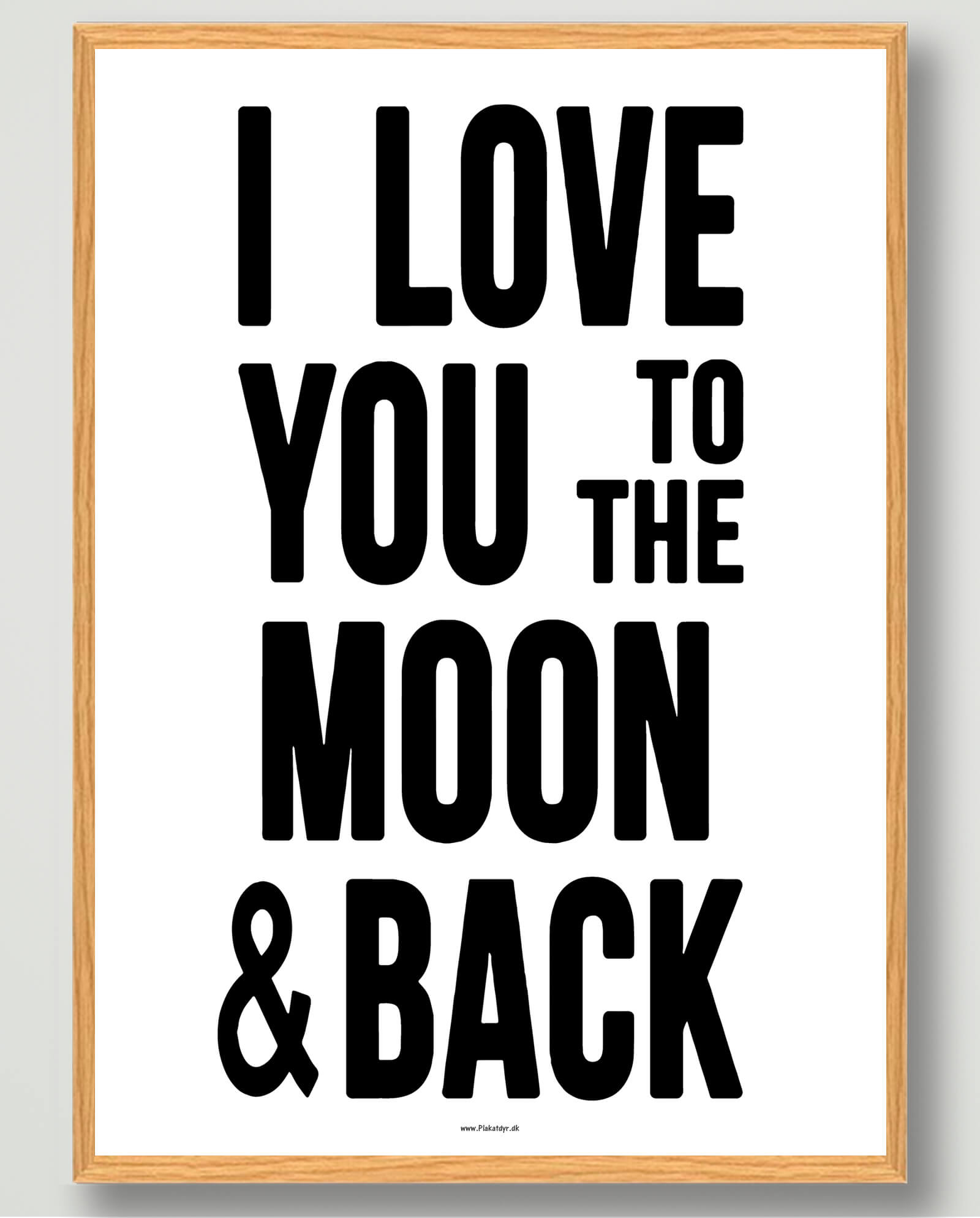 I love you to the moon... - plakat