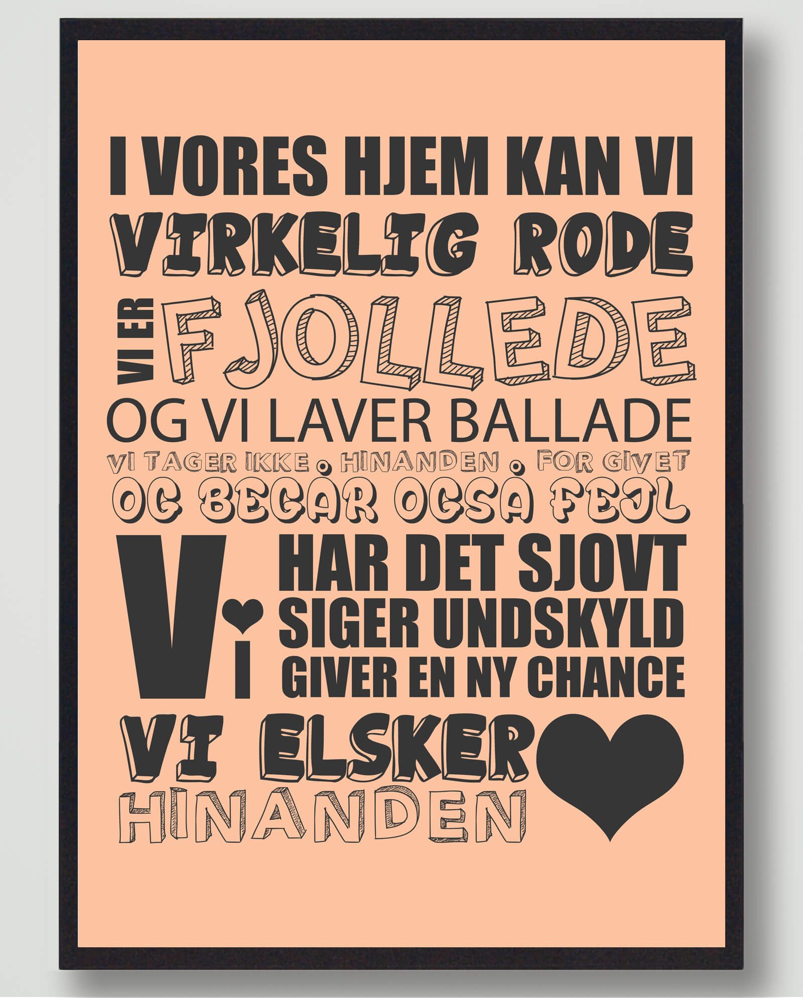 I vores hjem kan vi... - plakat