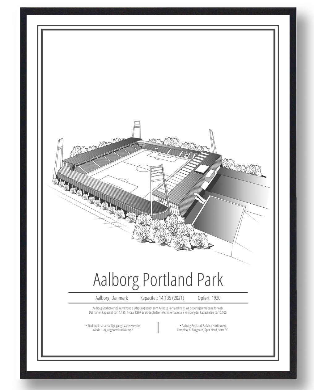 Aalborg Portland Park  -  AaB plakat