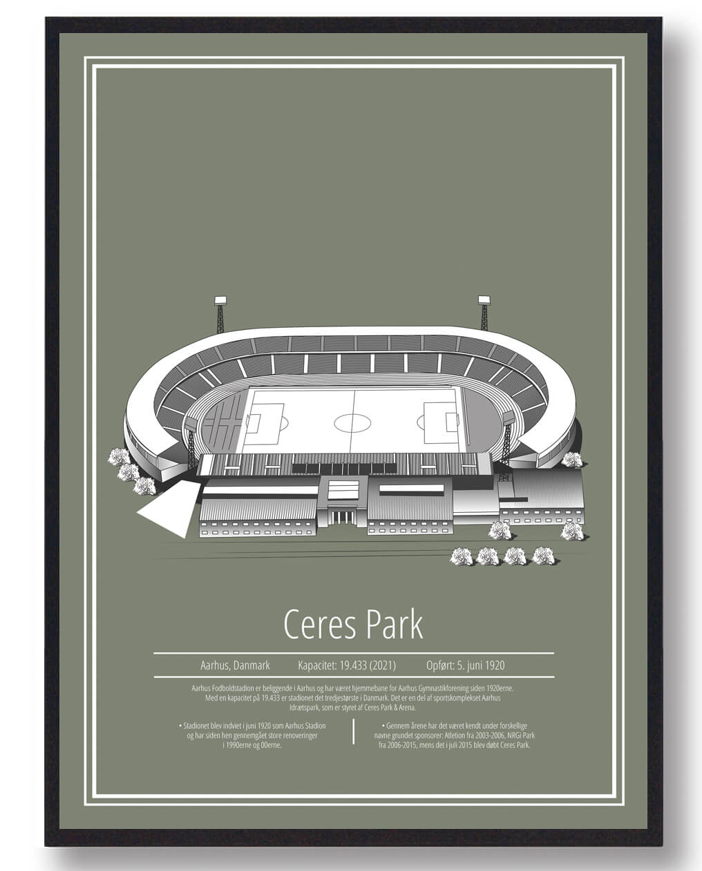 AGF - Aarhus - stadion plakat