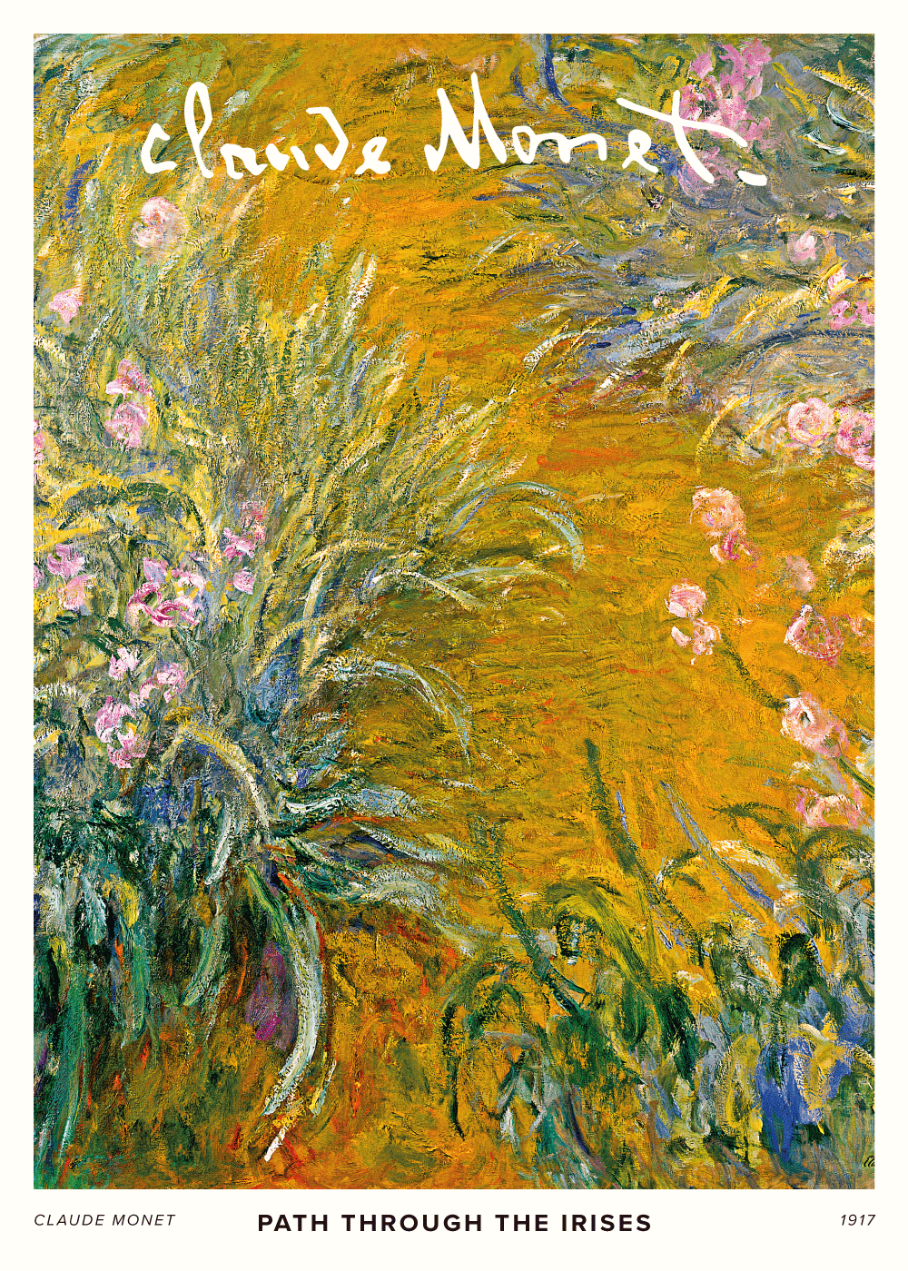 Path through the Irises - Claude Monet