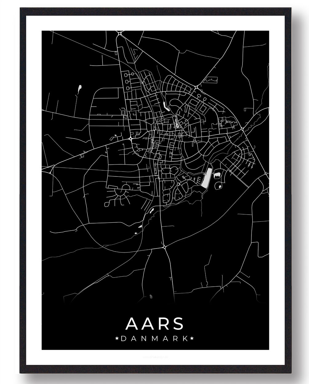 Aars plakat - sort