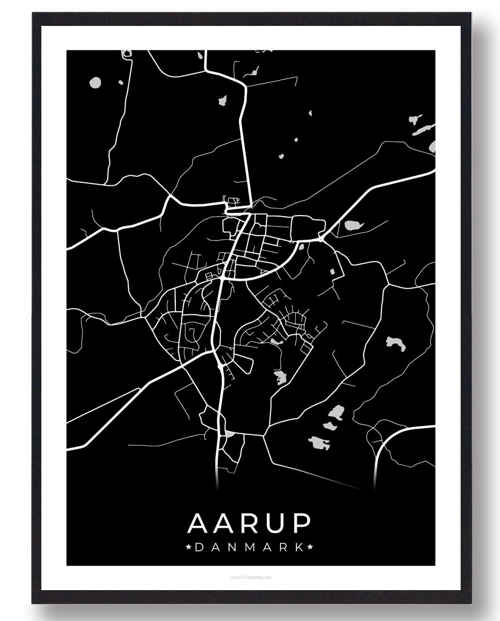 Aarup plakat - sort