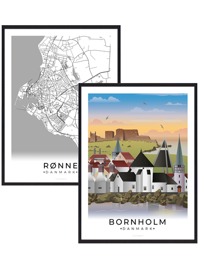 Rønne byplakatsæt