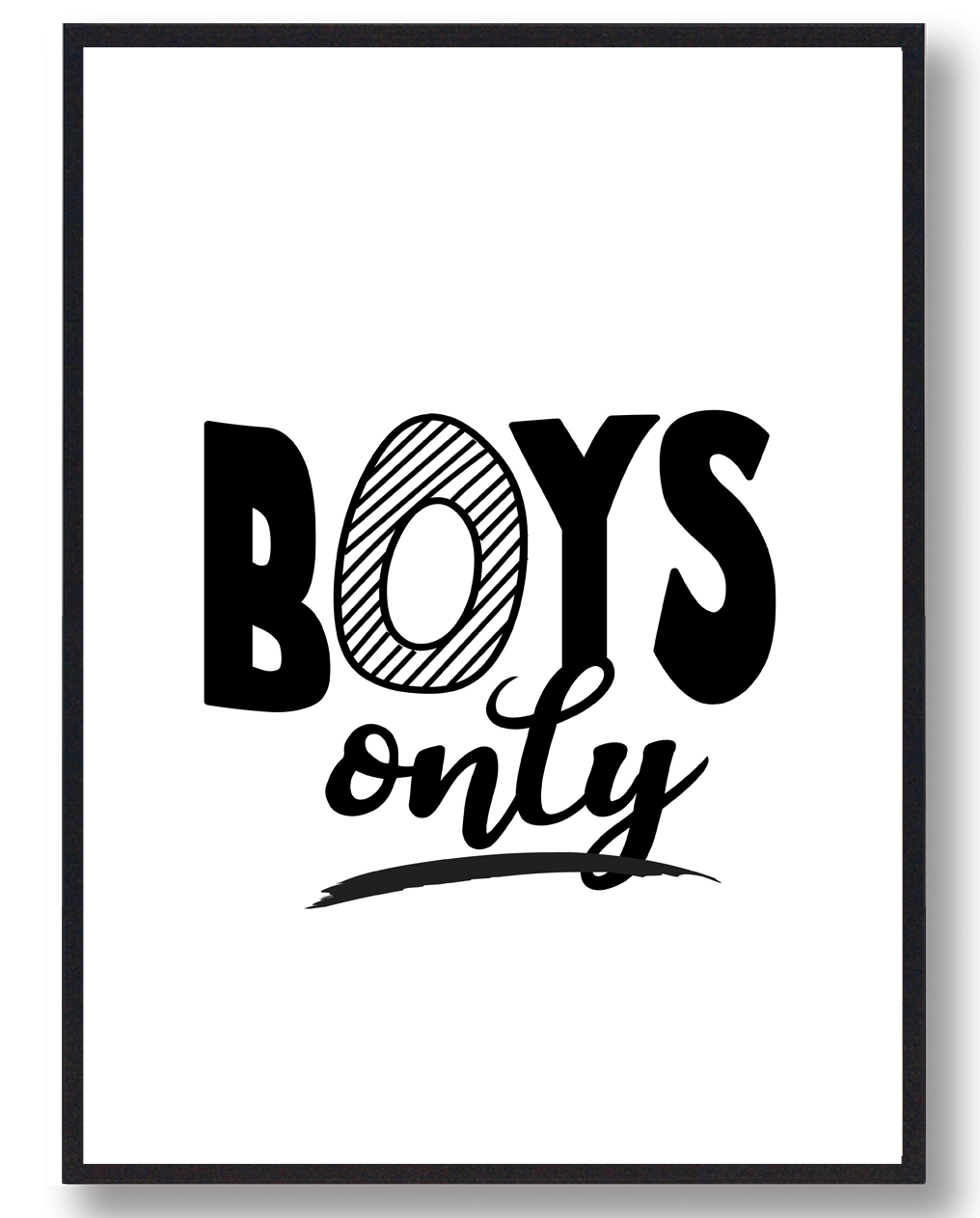 Boys only - plakat