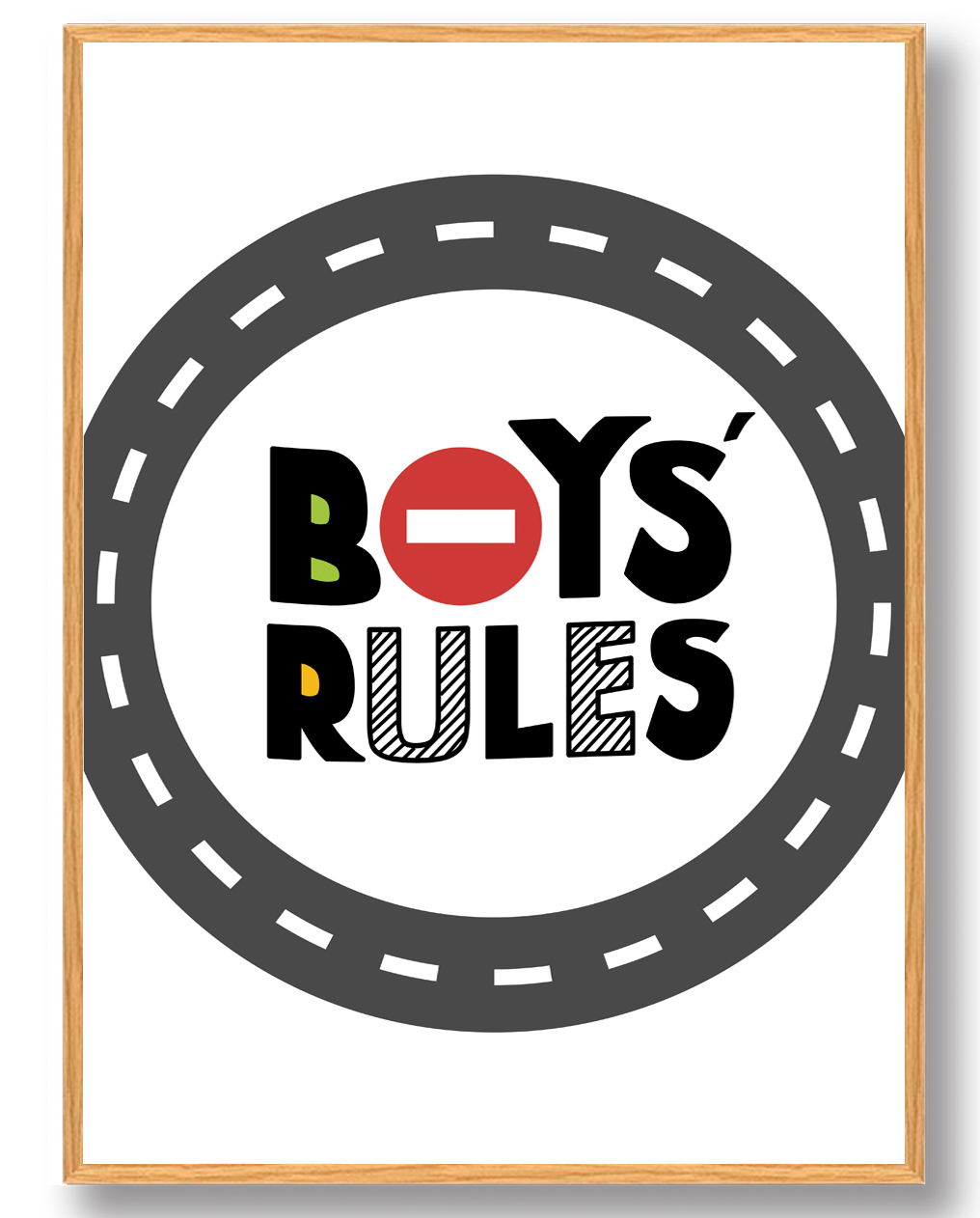 Boys' rules - plakat