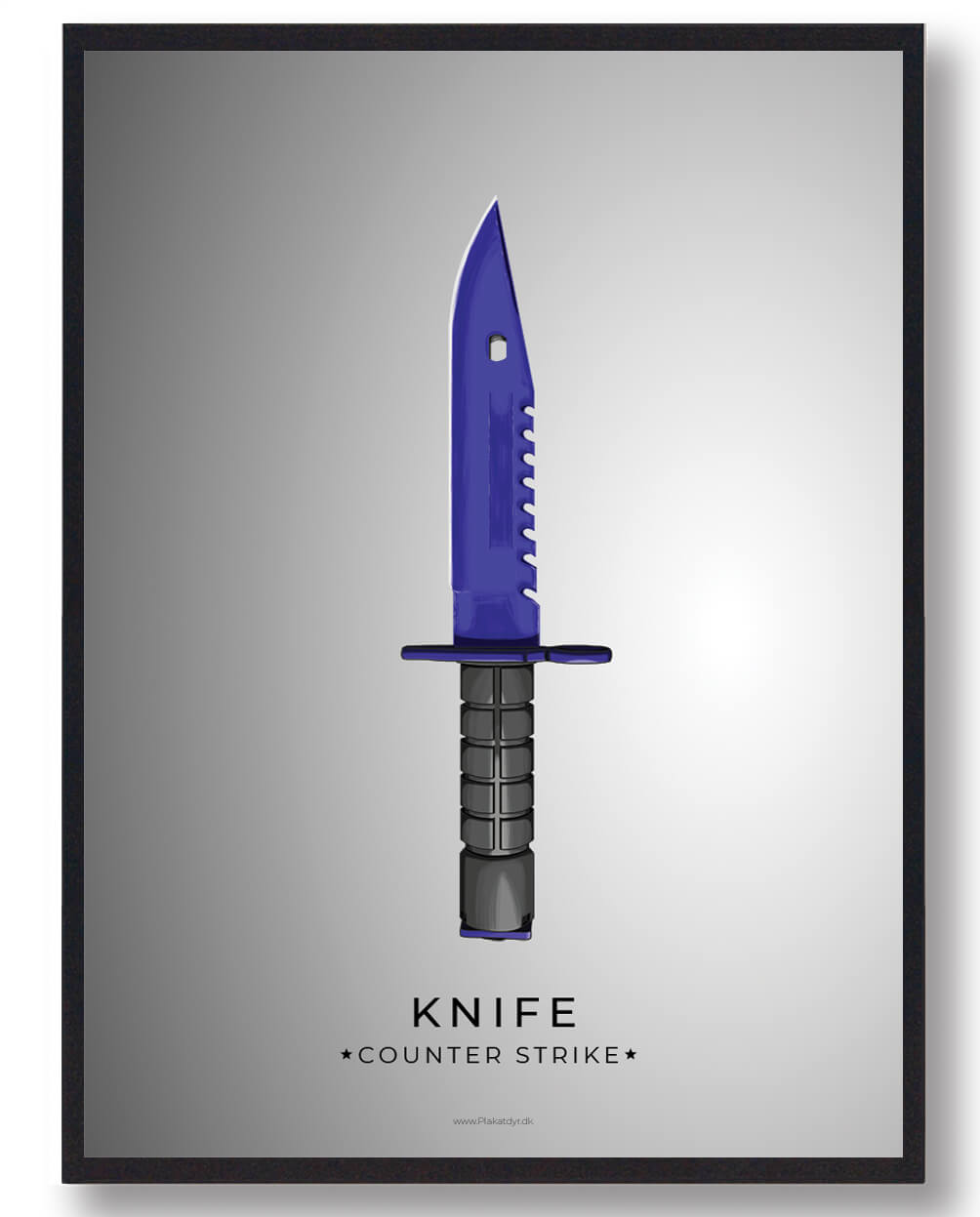 Blue knife - CS gamerplakater