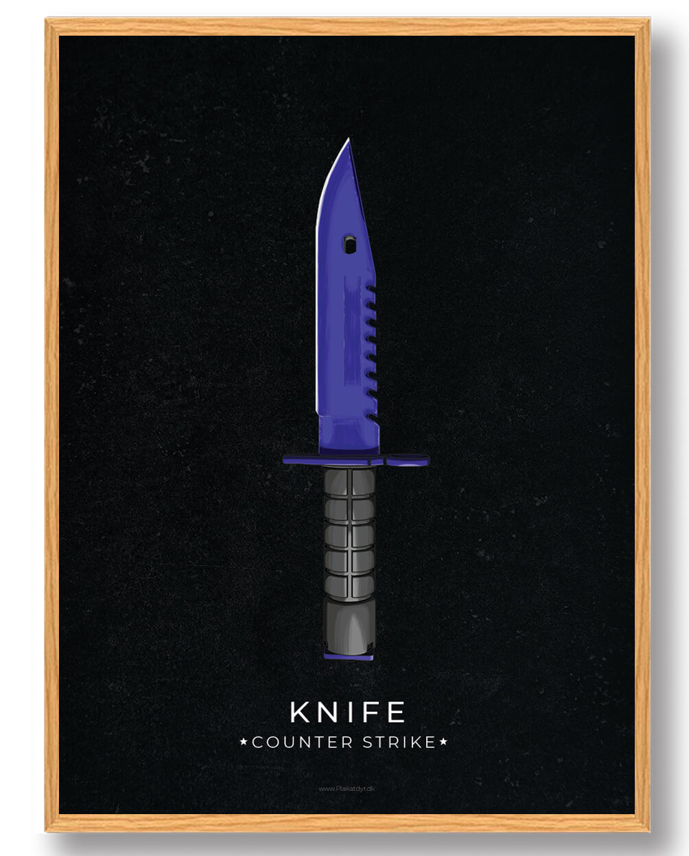 Blue knife - CS gamerplakater