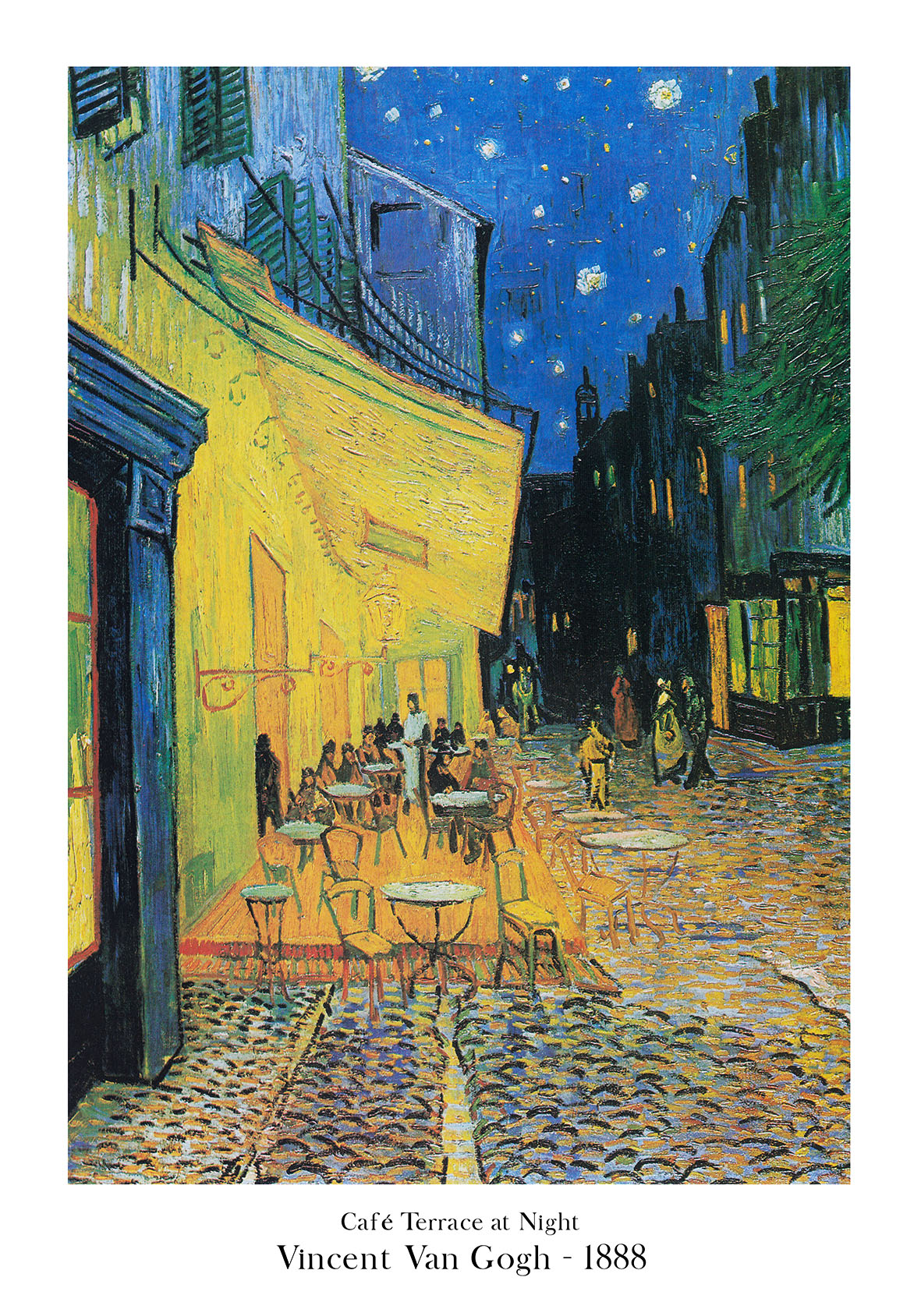 Café Terrace at night - 50 x 70 cm