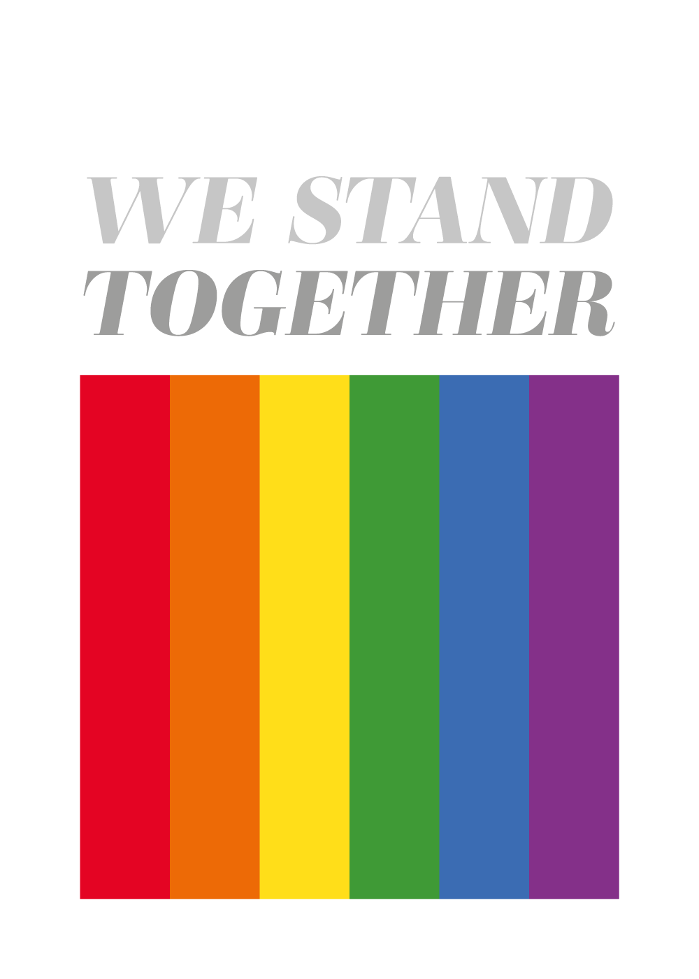 We stand together - Pride plakat