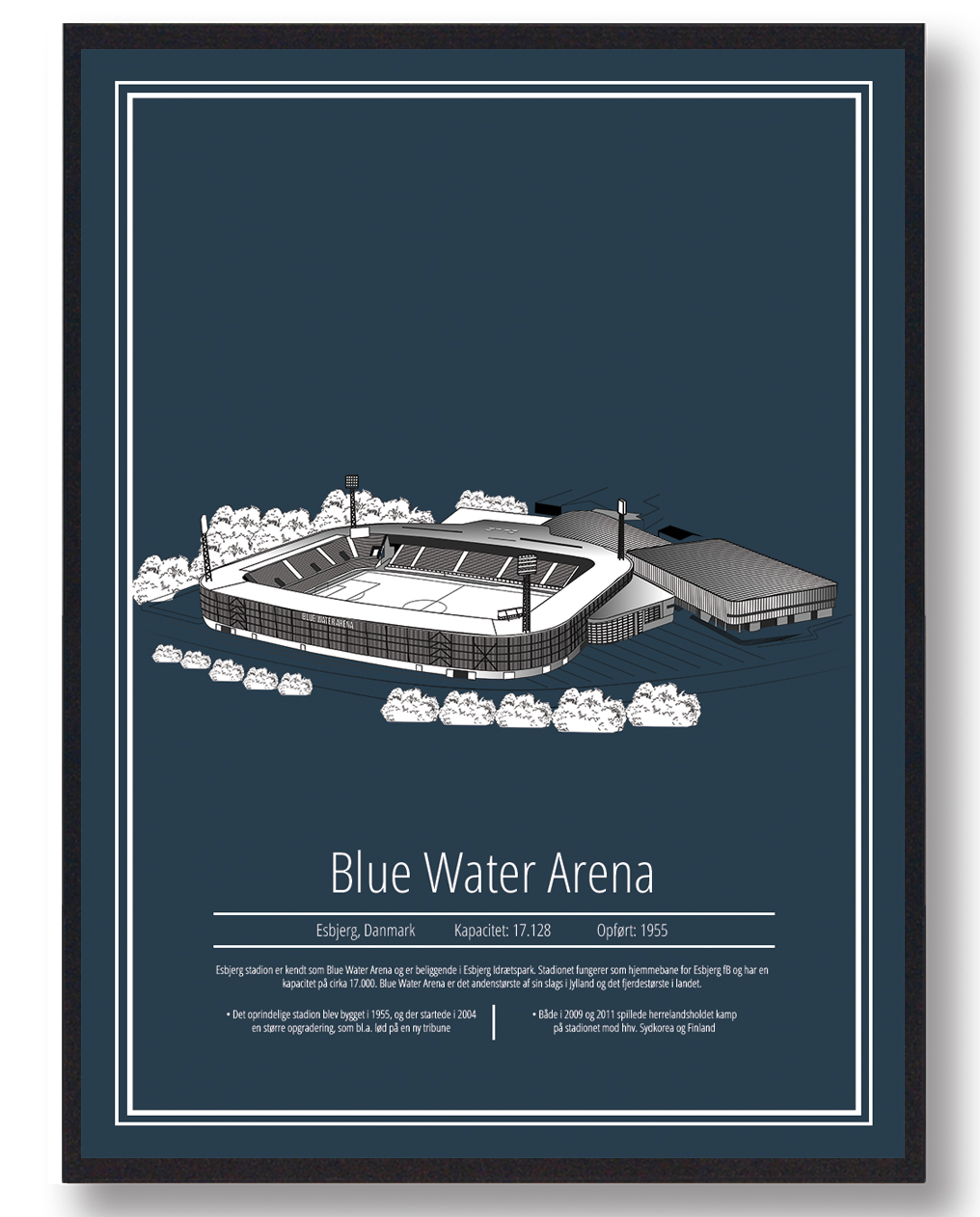 Blue Water Arena - Esbjerg  -  stadion plakat