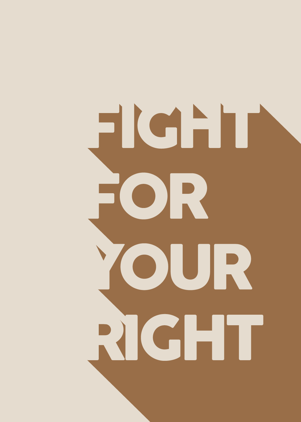 Fight for your right - plakat