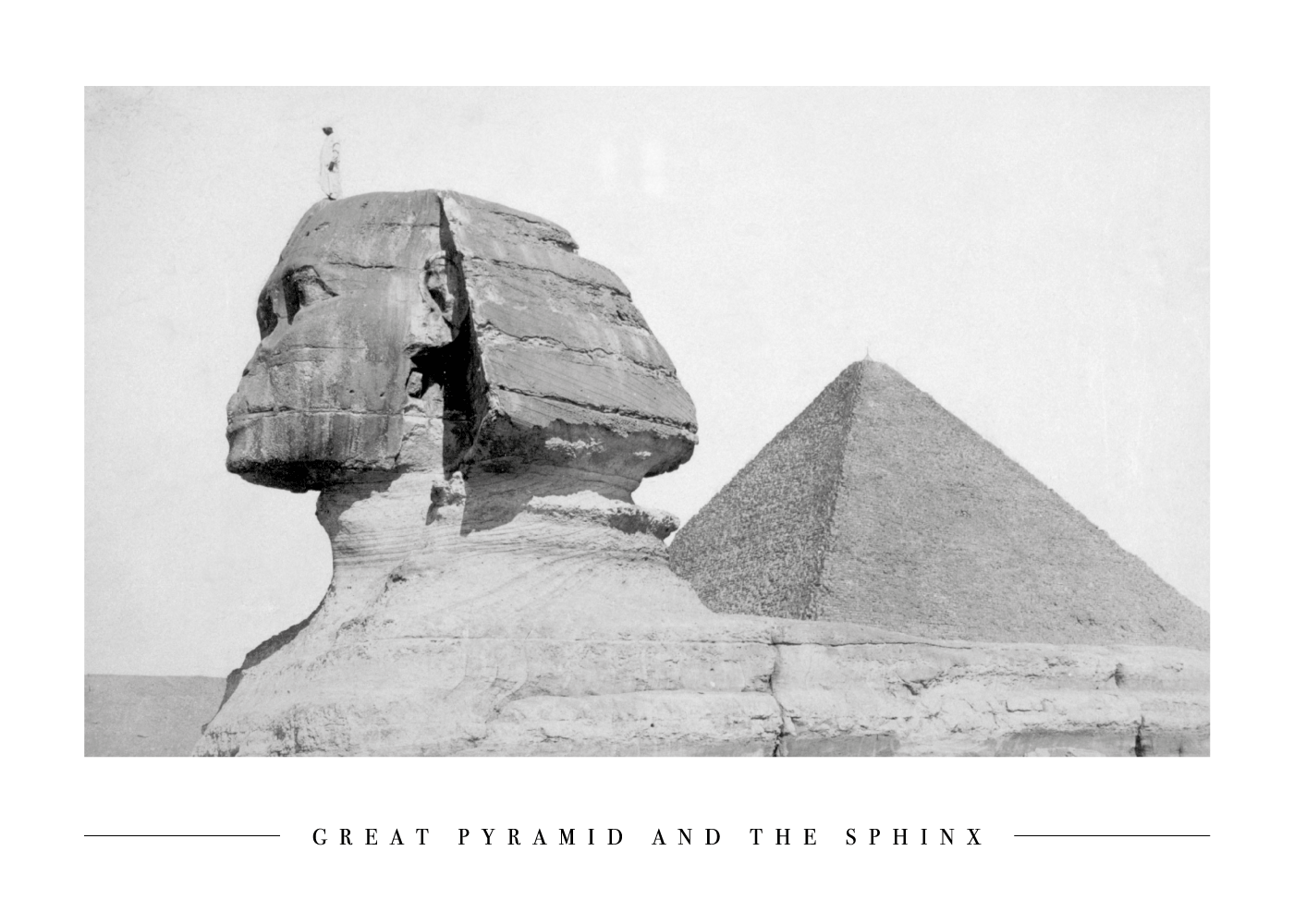 Great Pyramid and the Sphinx - Plakat