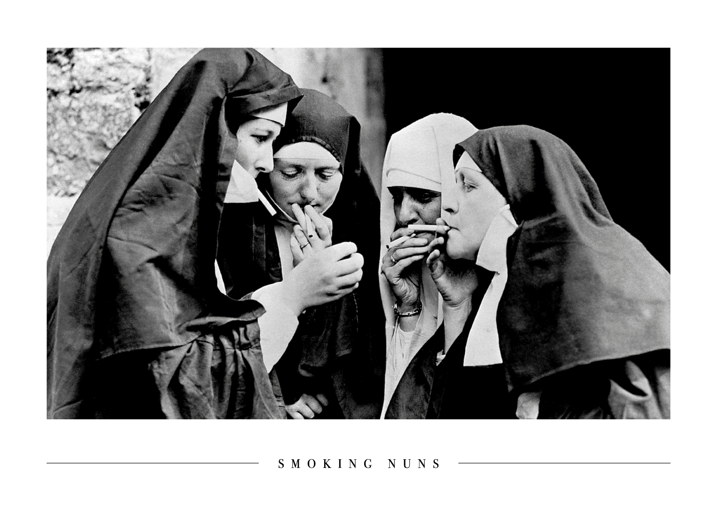 Smoking nuns - Plakat