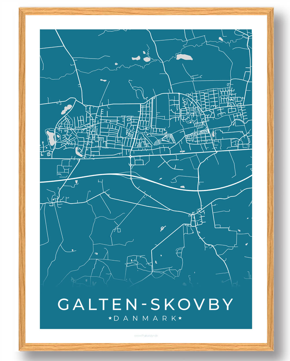 Galten-Skovby plakat - blå