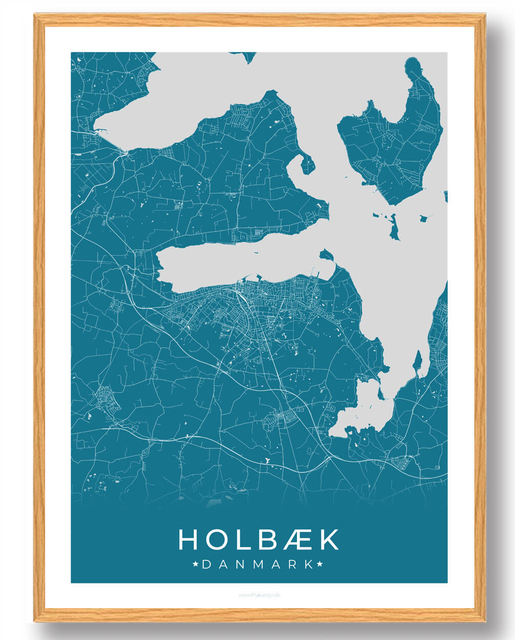 Holbæk plakat - blå