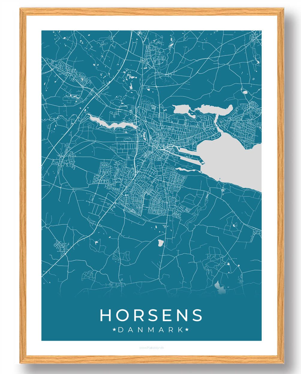 Horsens plakat - blå