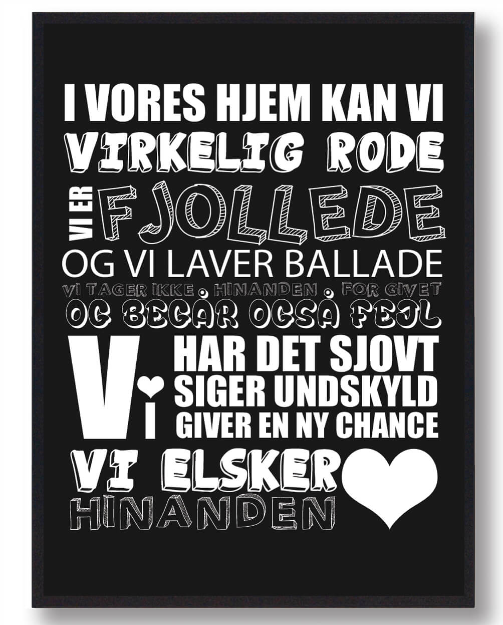 I vores hjem kan vi... - plakat