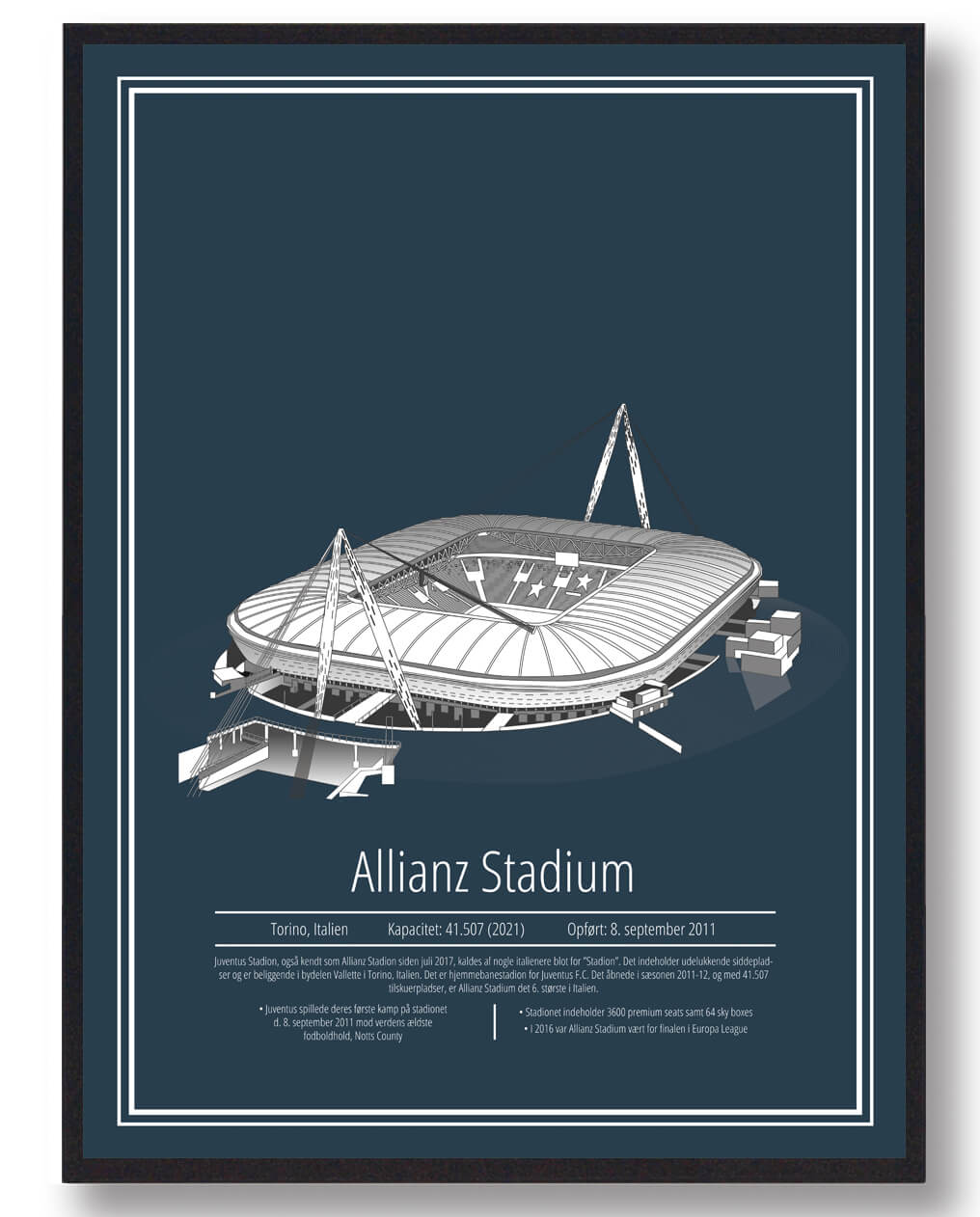 Allianz Stadium - Juventus  -  stadion plakat