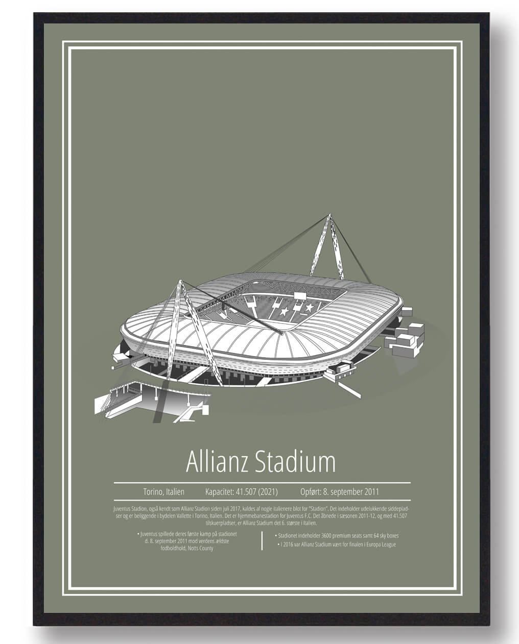 Allianz Stadium - Juventus  -  stadion plakat