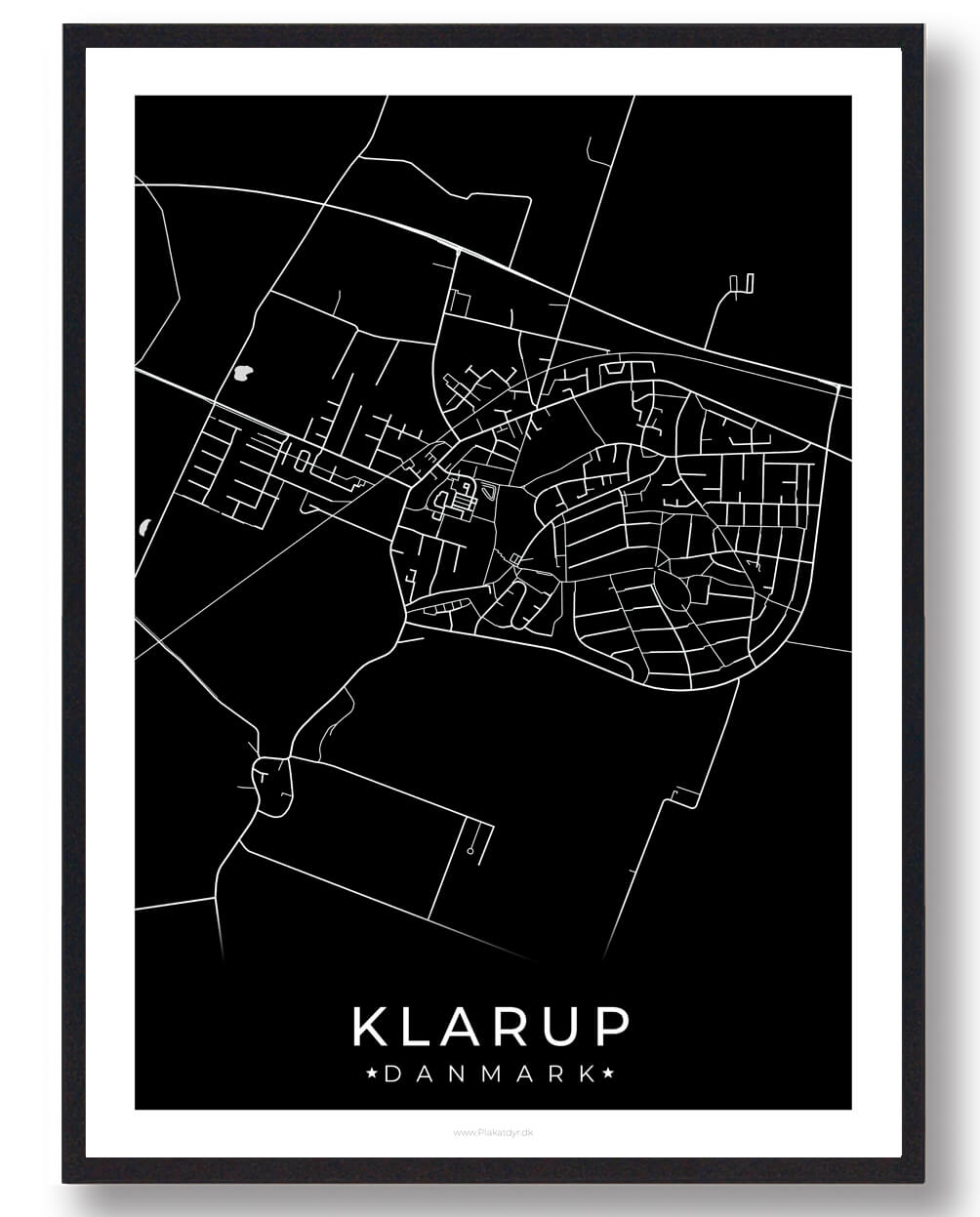 Klarup plakat - sort