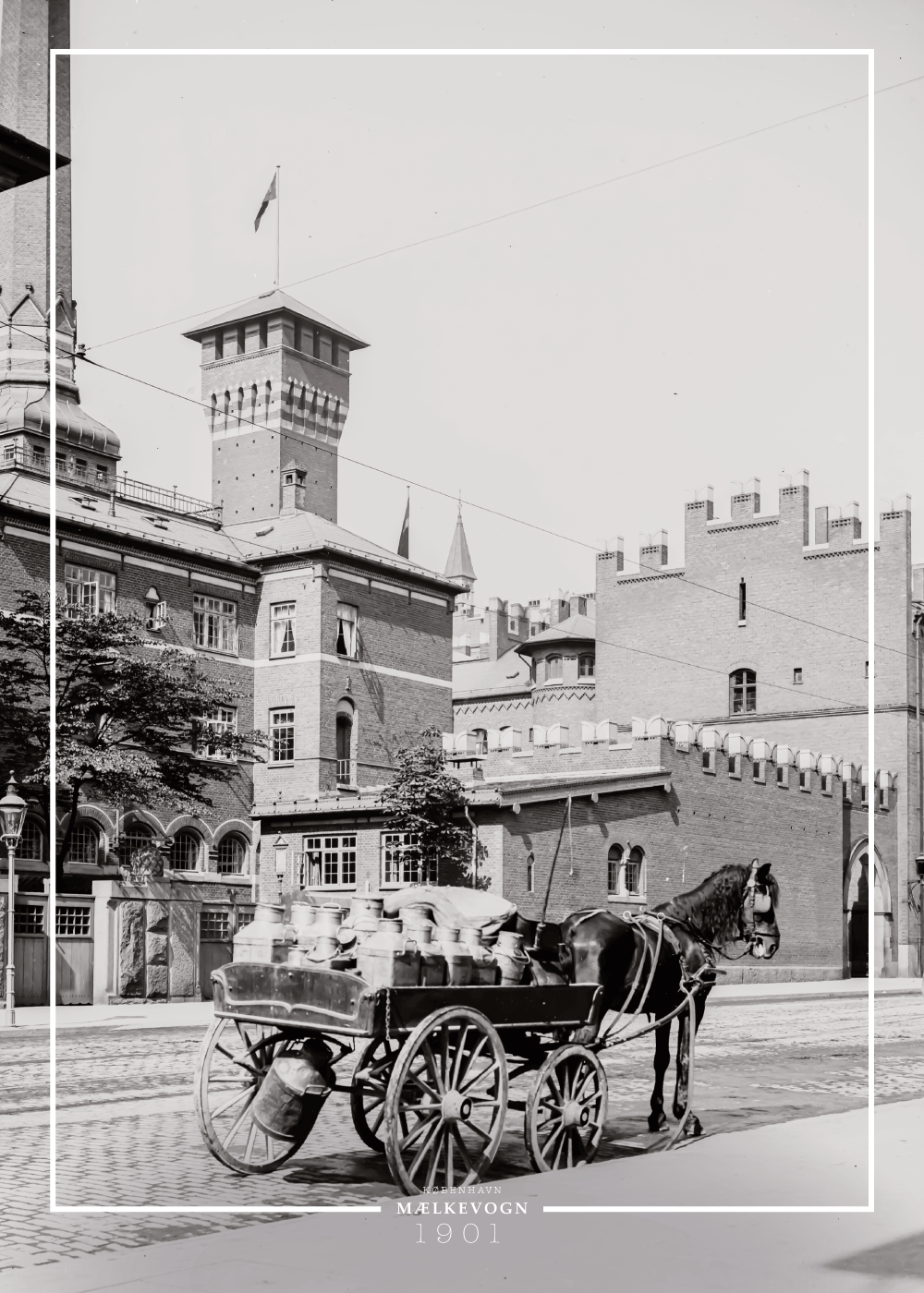 Mælkevogn - Gamle billeder af København plakat