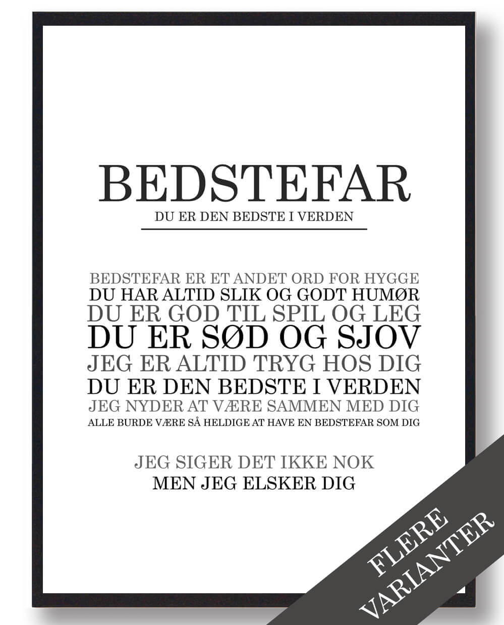 Bedstefar er den bedste... - plakat