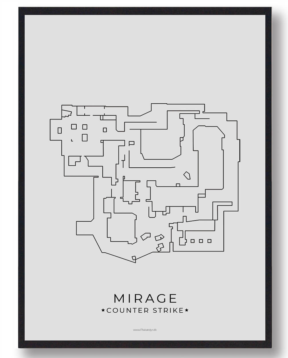 Mirage map - CS gamerplakater