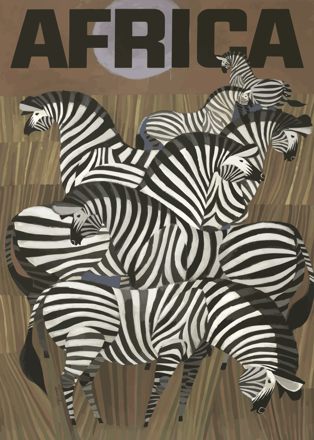 Zoo plakat - Zebraer