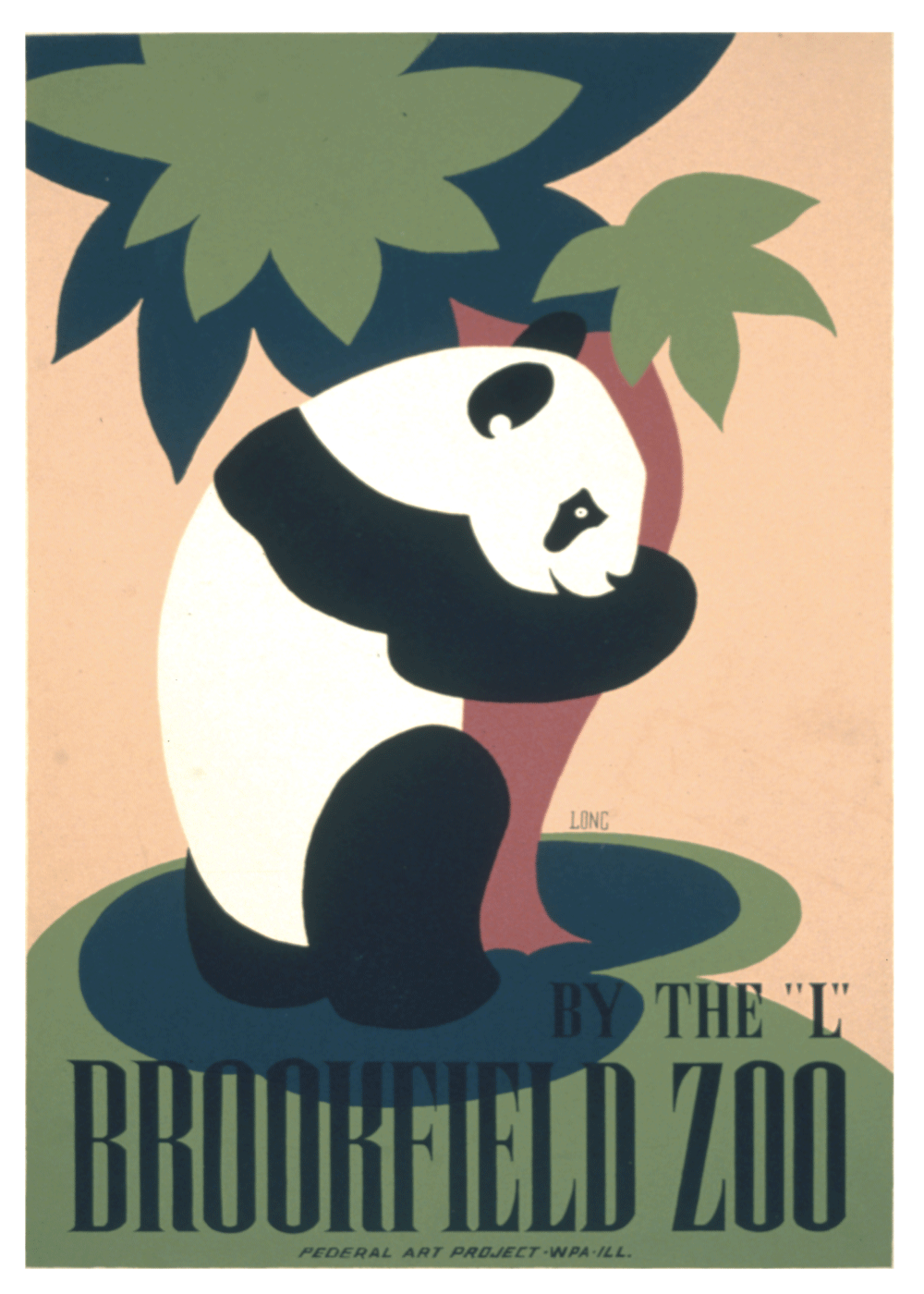 Zoo plakat - Panda 2