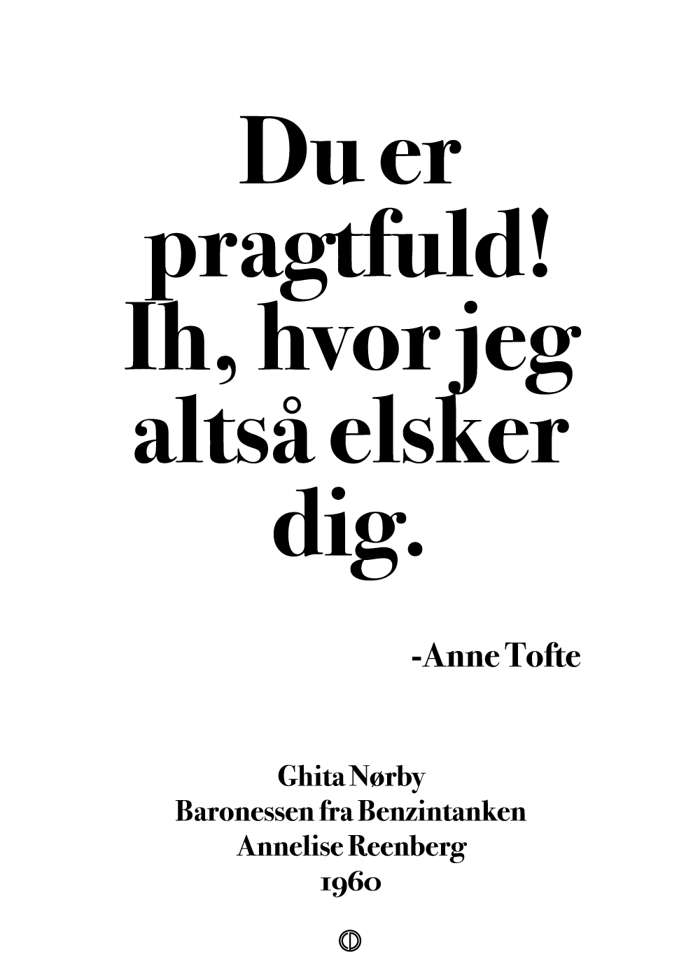 Du er pragtfuld