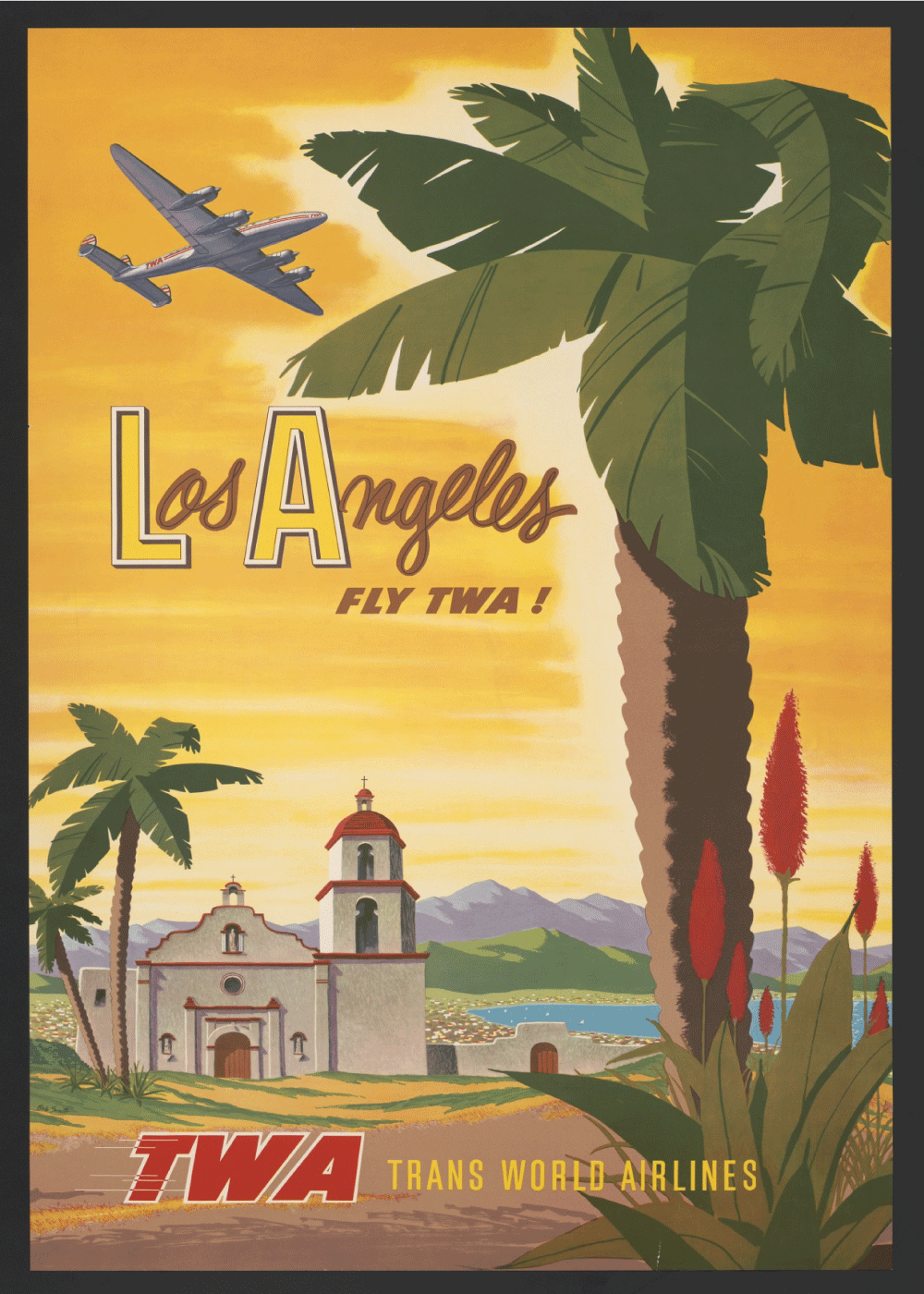 Los Angeles - Retro plakat