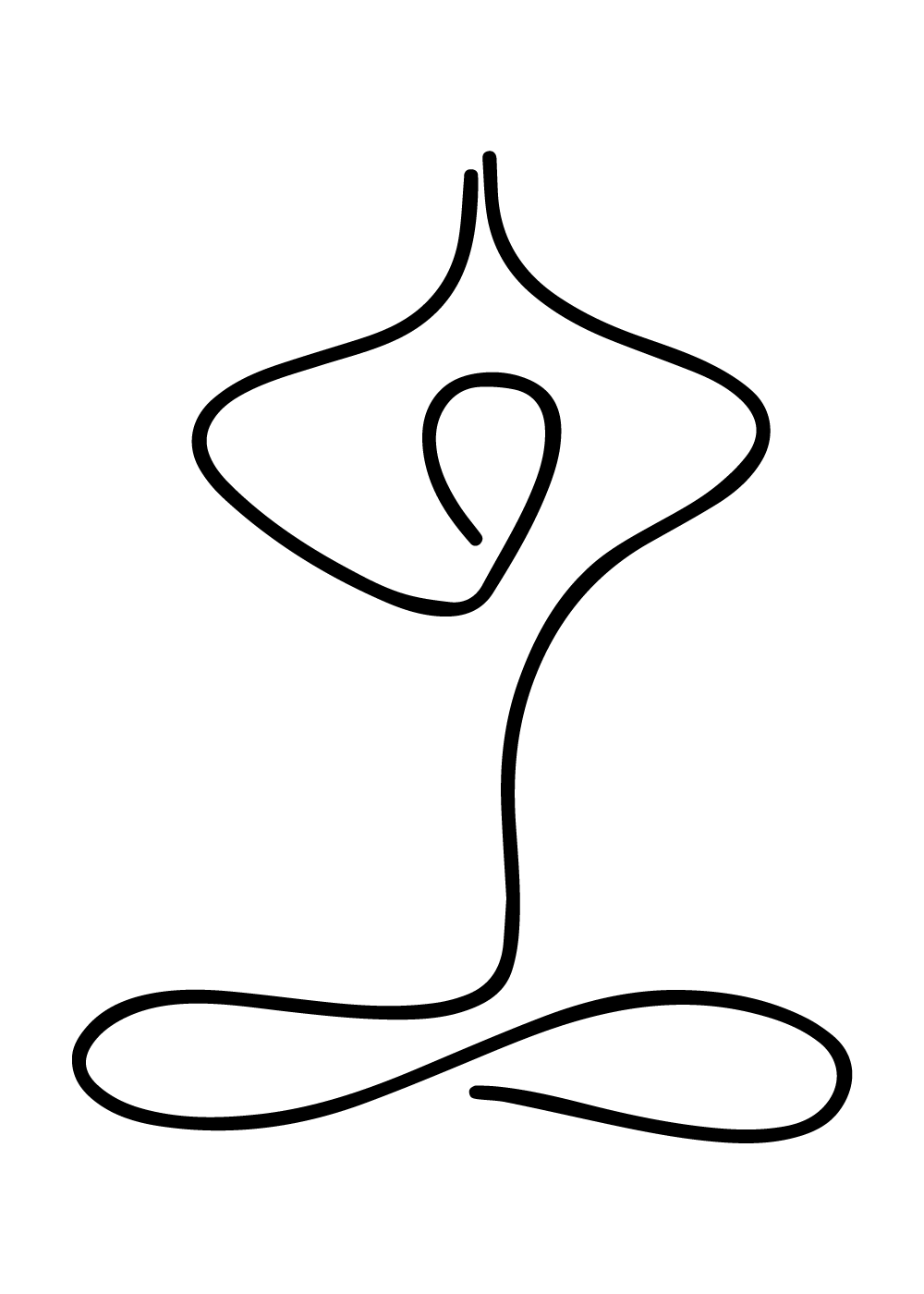 Yoga lotus plakat