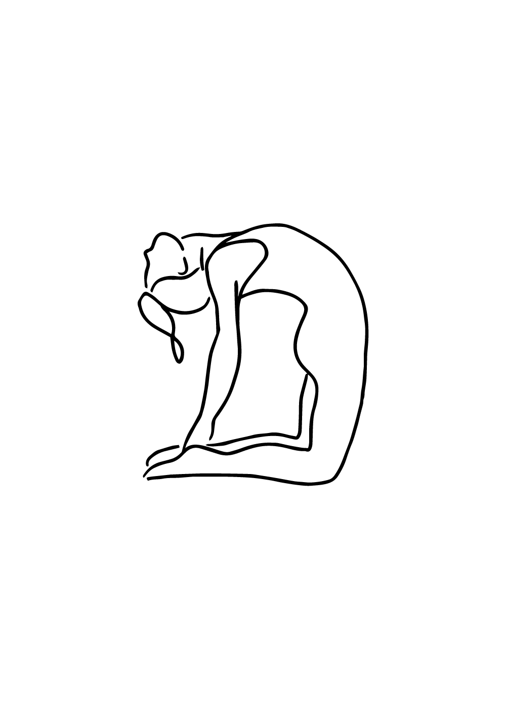 Yoga pose plakat