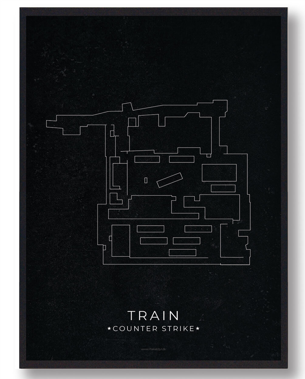 Train map - CS gamerplakater