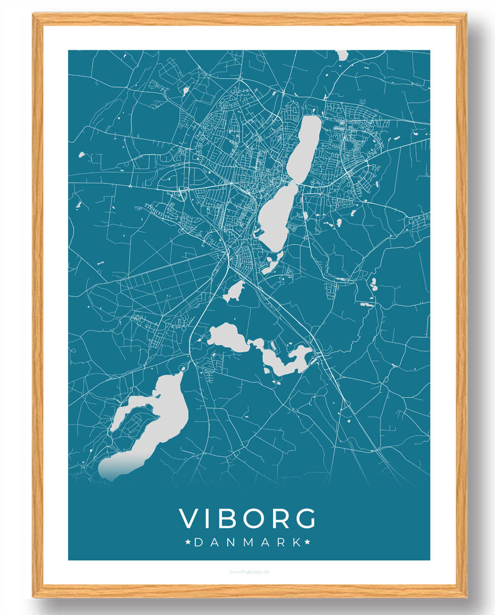 Viborg plakat - blå