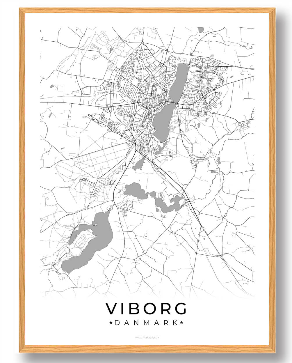 Viborg plakat - hvid