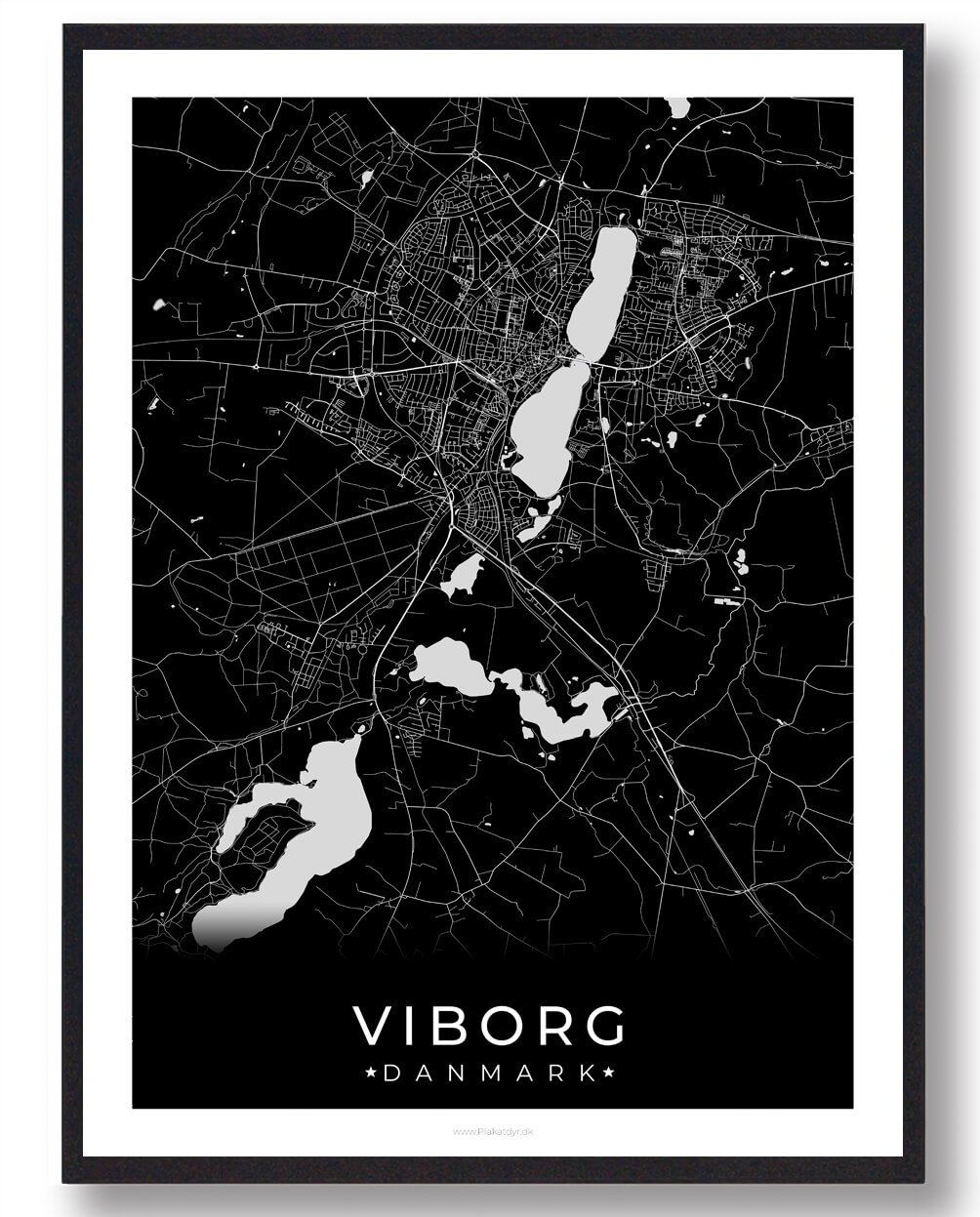 Viborg plakat - sort
