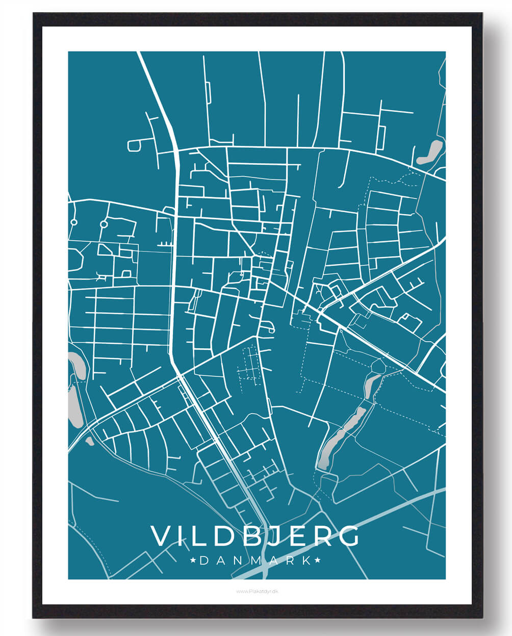 Vildbjerg plakat - blå