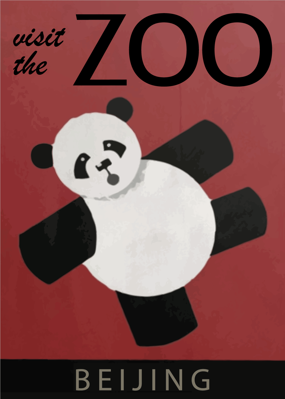 Zoo plakat - Beijing Panda