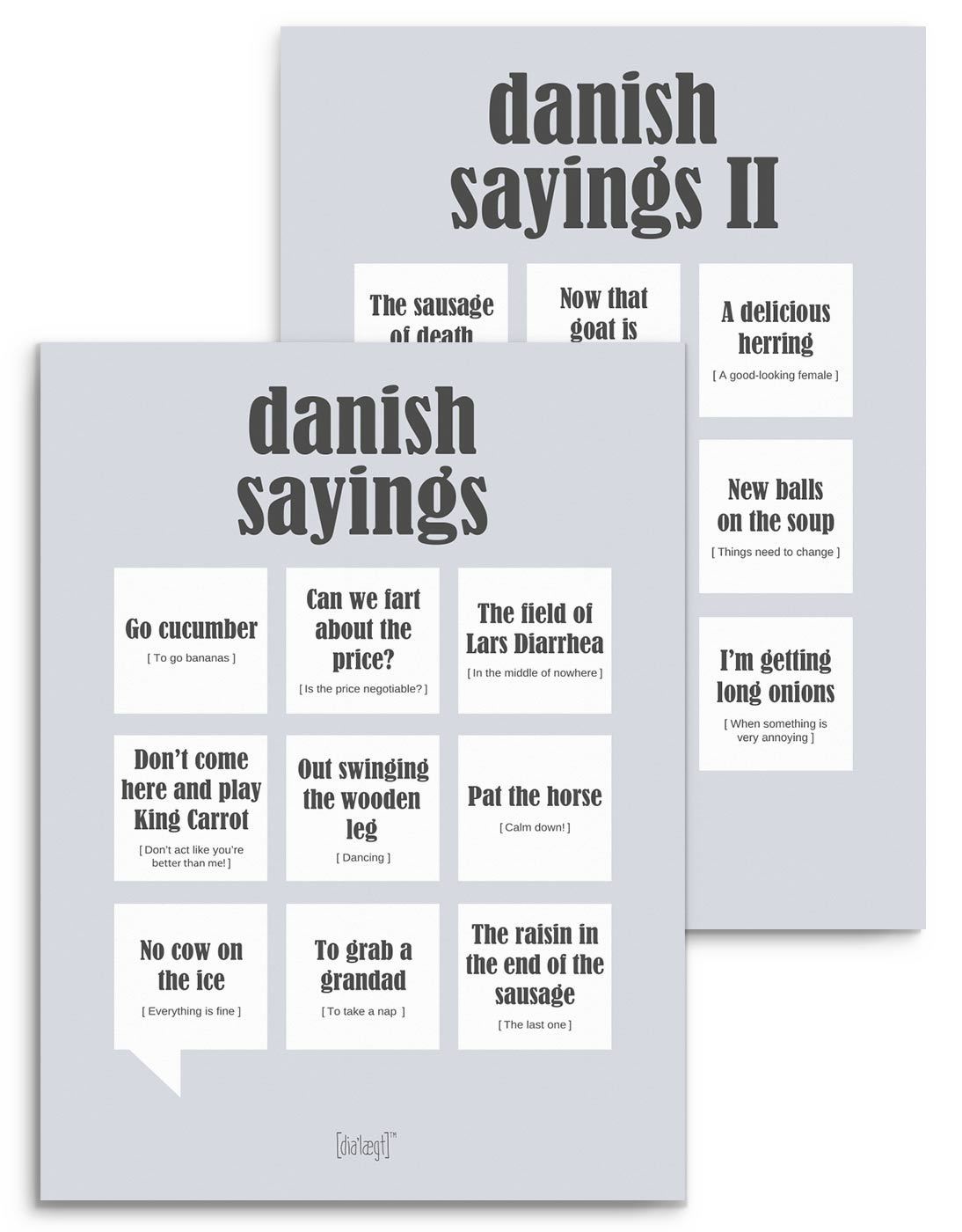 Danish Saying 1 + 2 (Pakketilbud)