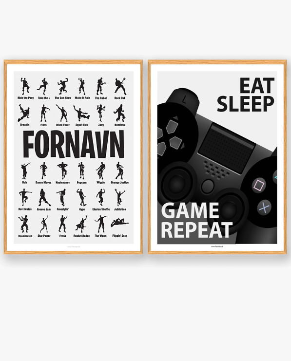 Plakatsæt Gamerplakater (Fortnite)