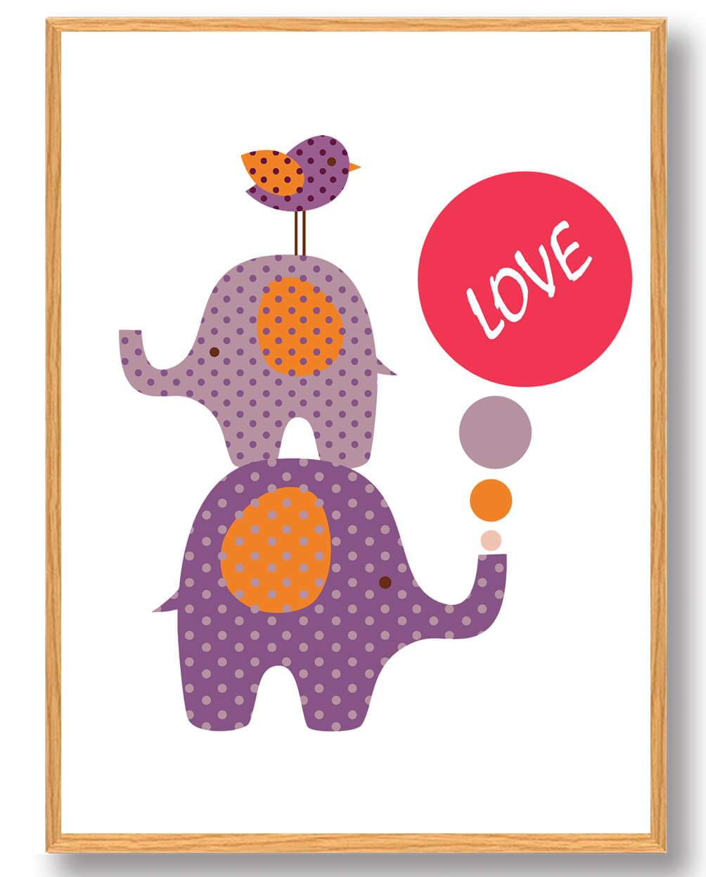 Elefanter LOVE - plakat