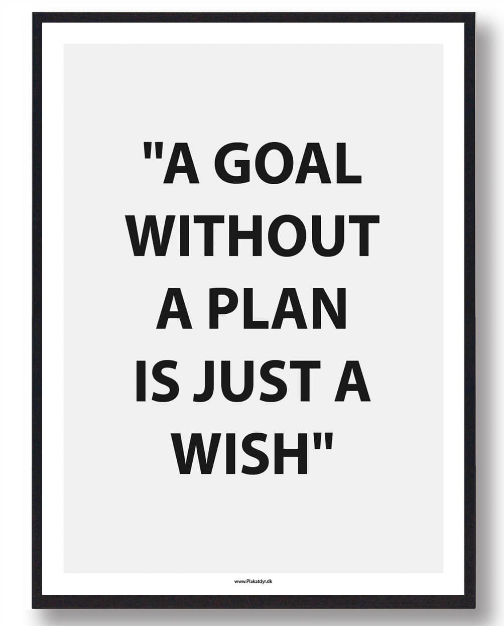 A GOAL WITHOUT A PLAN... - gamerplakat