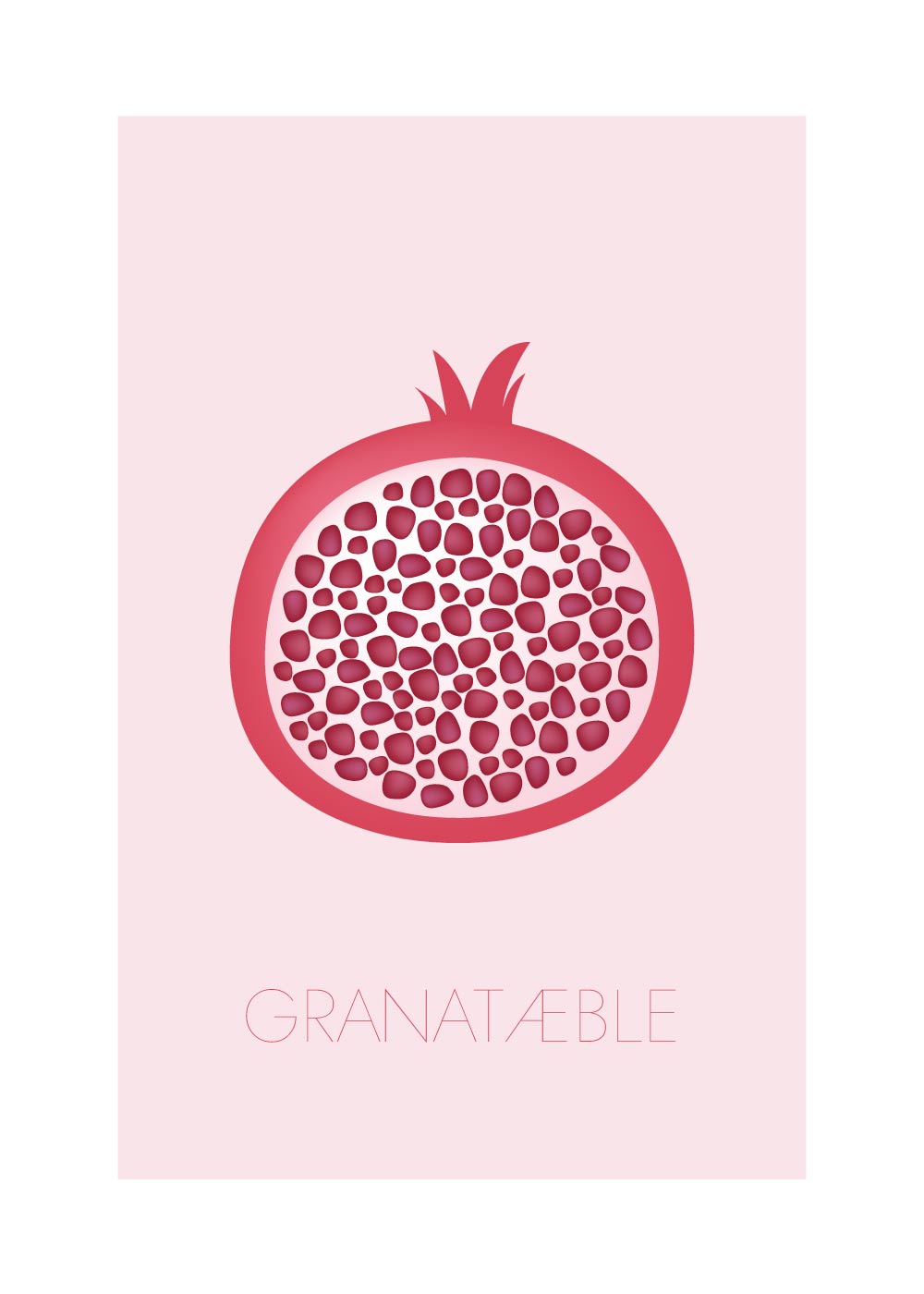 Granatæble - Børneplakat