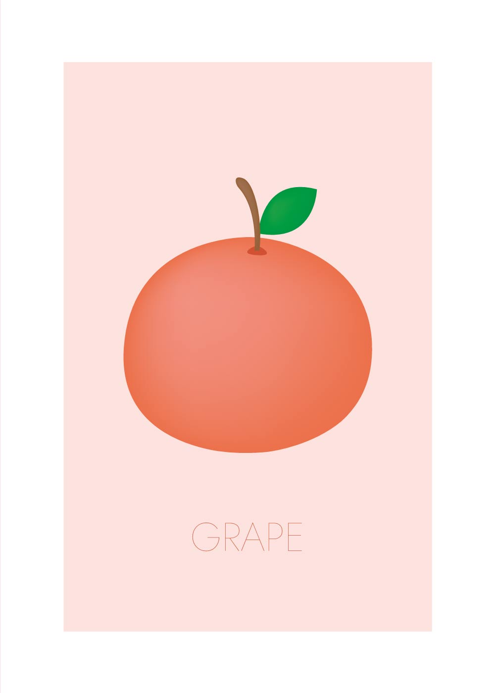 Grape - Børneplakat