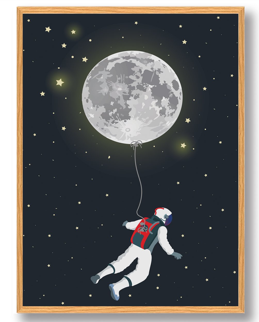 Ballon spaceman - plakat