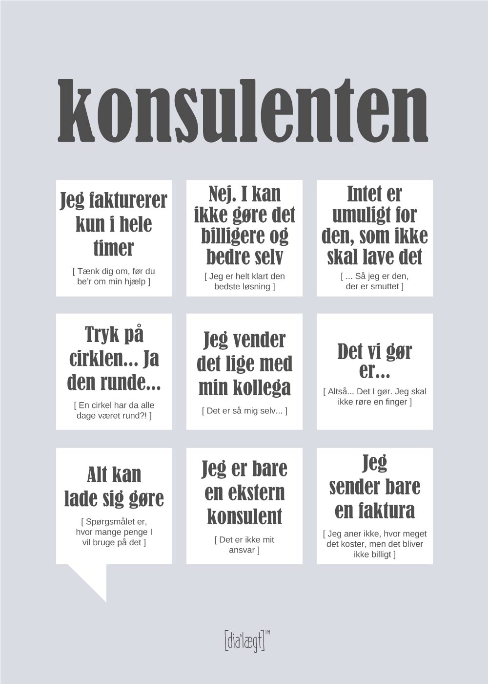 Konsulenten plakat