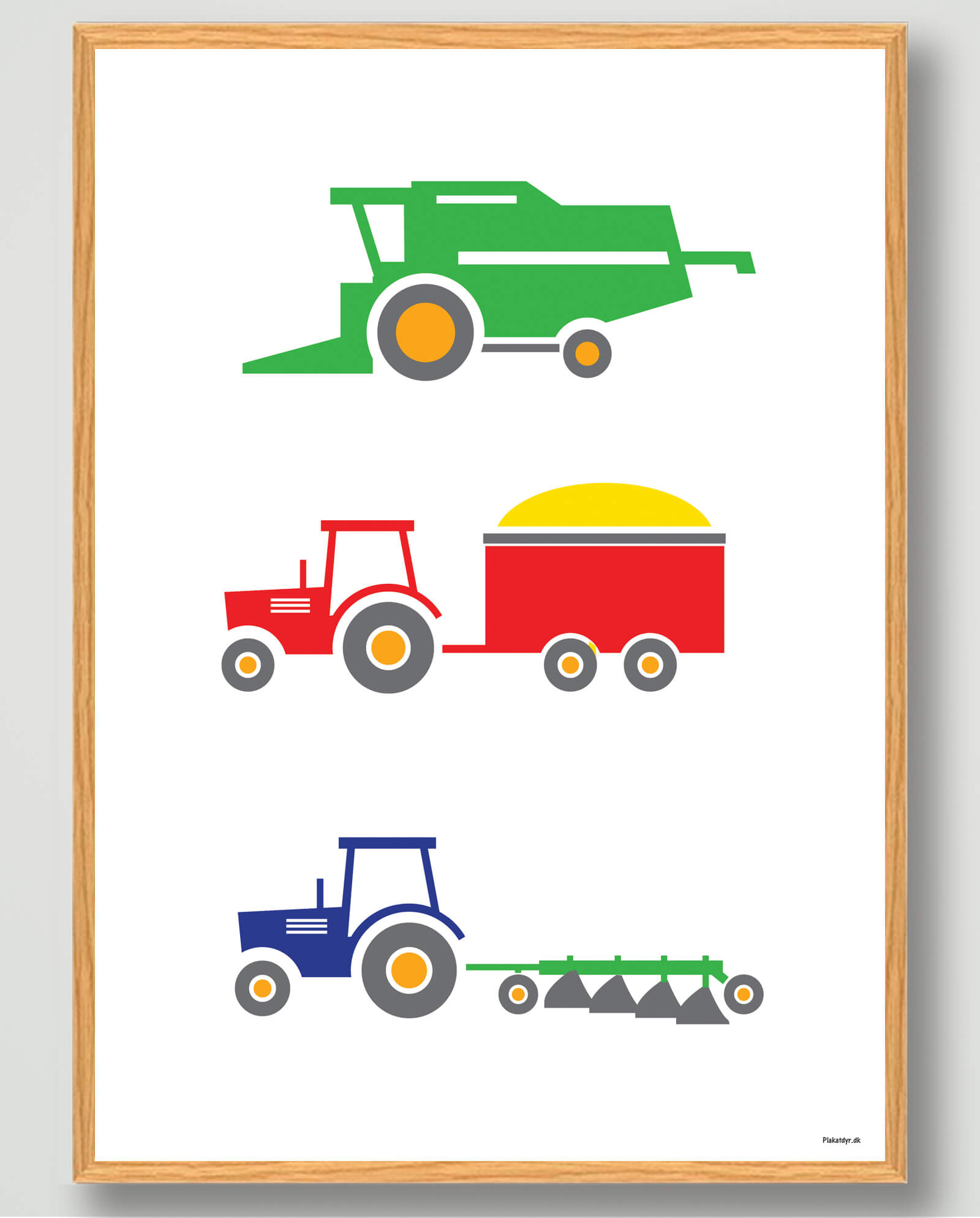 Landbrugsmaskiner - plakat