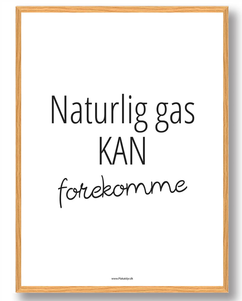 Naturlig gas fra forekomme - plakat